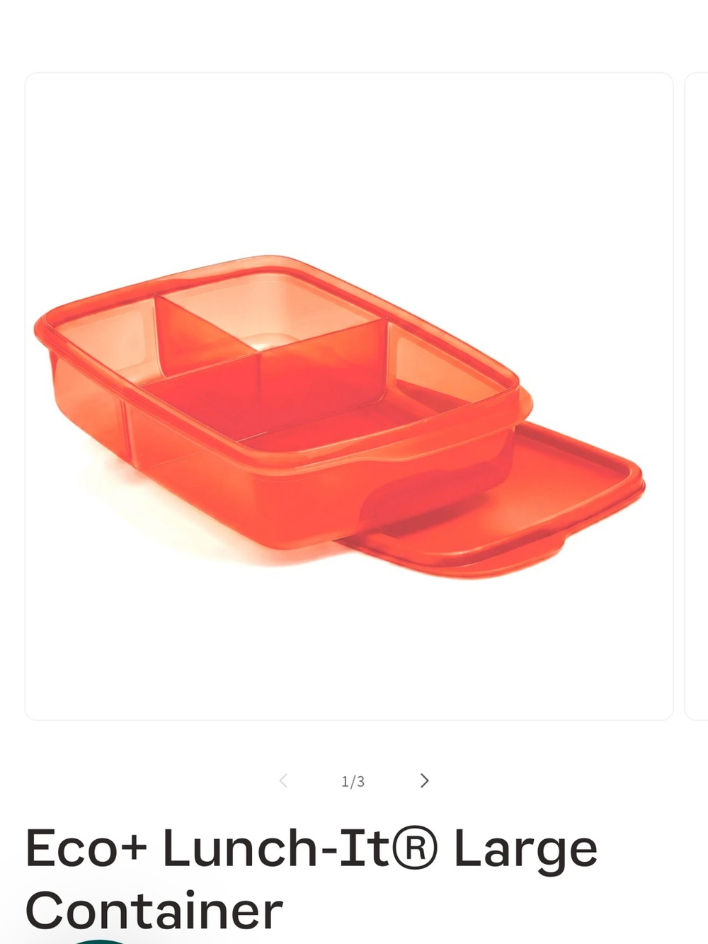 Tupperware Lunch-It® Large Container in Red